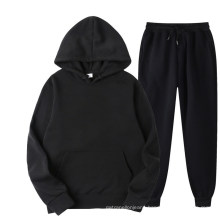 Custom OEM Men Winter Autumn Hoody Sweat Suits Blank Jogging Set Sport Full Track Suit